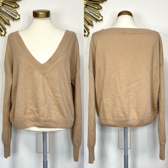 Serra Sweaters - Serra Wool Cashmere V Neck Sweater